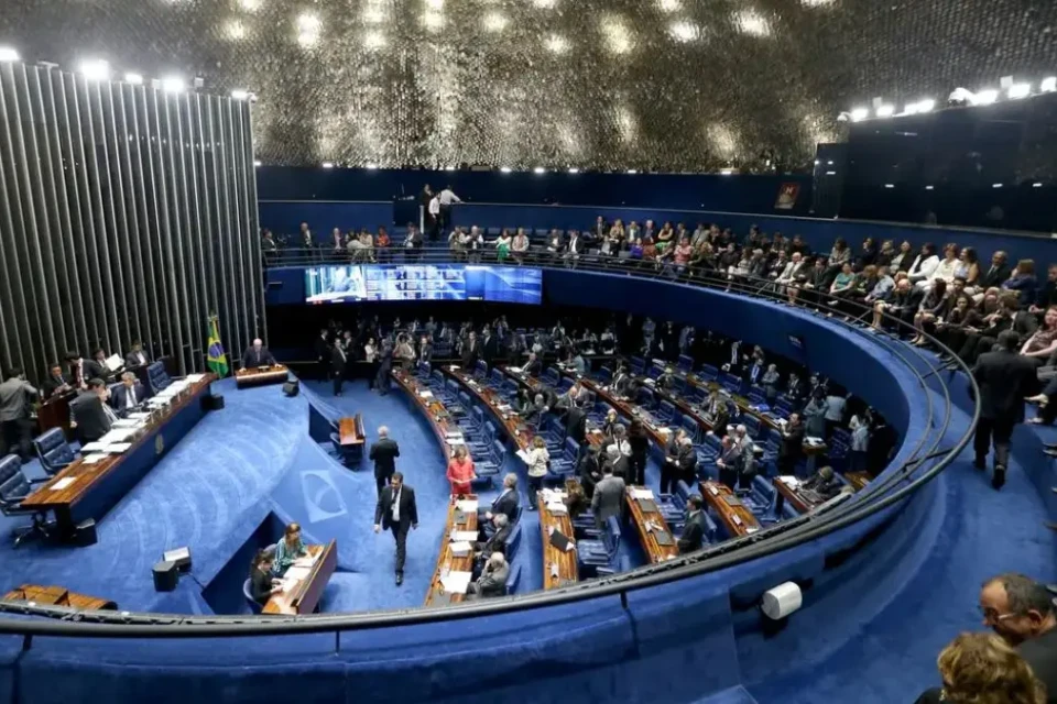 Imagem mostra plenário do Senado Federal