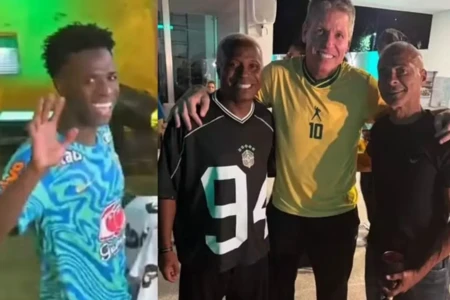 After do jogo do Brasil: mulheres na mansão de Vini Jr. e ex-BBBs na casa de Romário Uso de celulares era proibido na festa do ex de Virginia