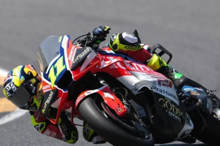 Diogo Moreira em corrida no GP da Itália