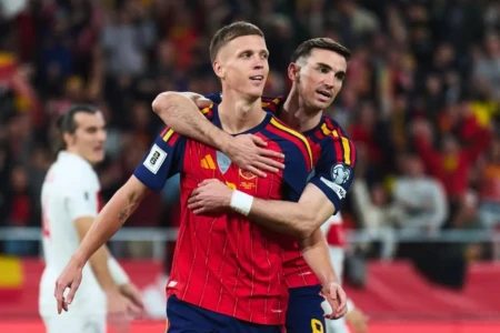 Jogadores da Espanha durante partida. Foto: Divulgação - Federação Espanhola