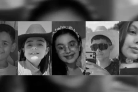 Da esqueda para a direita: Ezequiel, Isadora Castro, Isadora Monteiro, Lucas e Maria - (Foto: reprodução/redes sociais)
