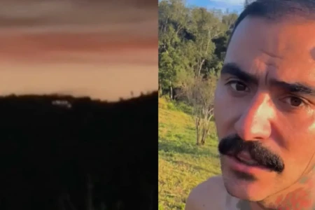 Luzes misteriosas no céu do Paraná assustam influencer OVNI; vídeo Mayk Leão relata sons estranhos, luzes coloridas e objeto sobre sítio