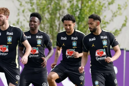 treino seleção brasileira EUA