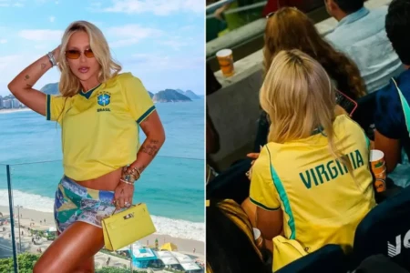Virginia assitindo jogo do Brasil - (Foto: reprodução/redes sociais)