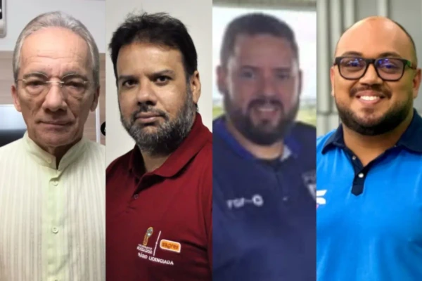 Evandro Gomes, Charlie Pereira, Paulo Massad e Alex Rodrigues: seleção brasileira em análise (Fotos: Reprodução)