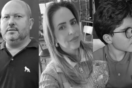 Imagem mostra vereador, esposa e filho. Todos foram vítimas de acidente fatal ocorrido nas proximidades de Quirinópolis