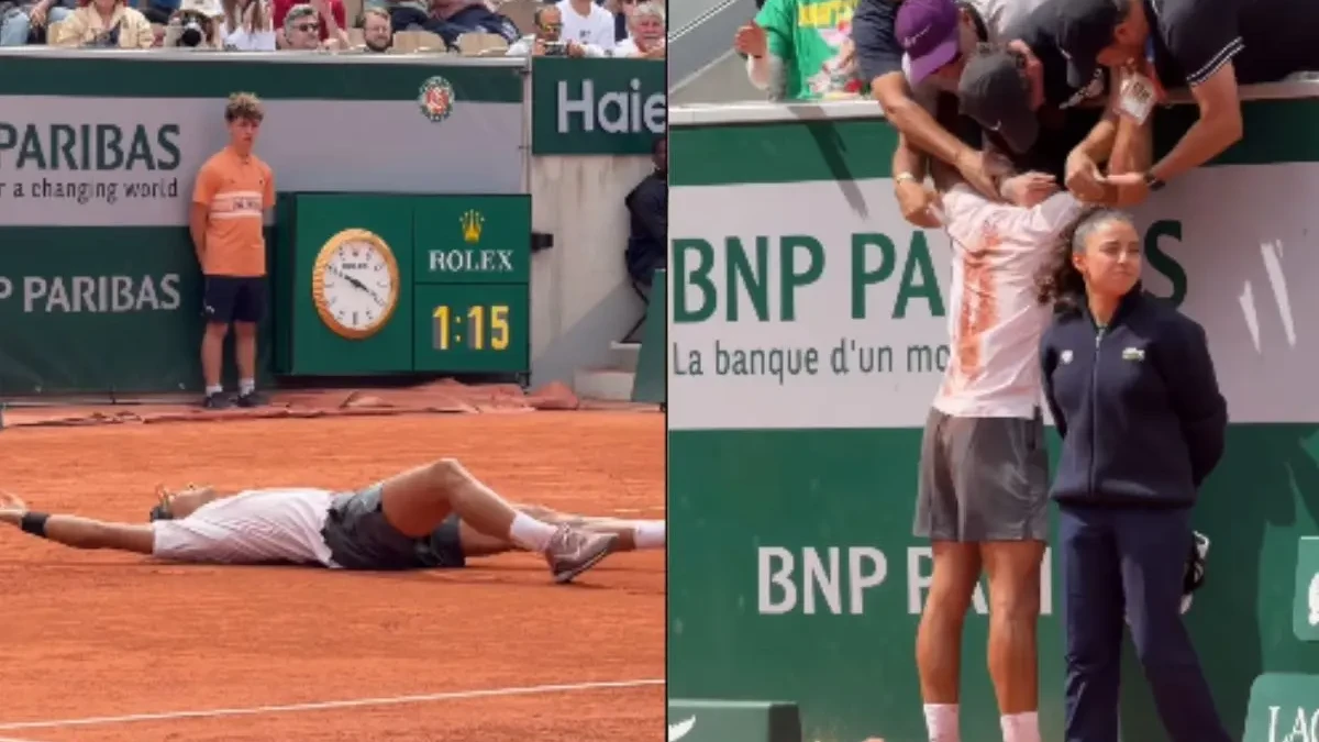 Vídeo: a reação do goiano Guto Miguel ao vencer Roland Garros (Foto: Reprodução)