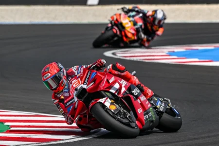 Marc Márquez durante prova da MotoGP na Hungria