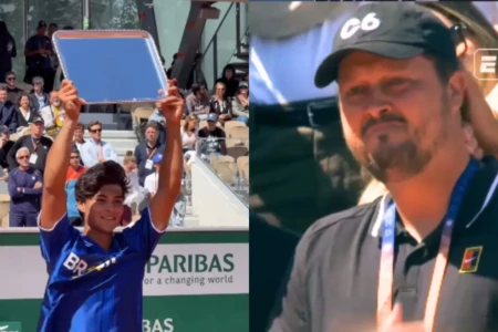 Goiano dedica título de Roland Garros ao técnico, que vive drama familiar (Foto: Reprodução)