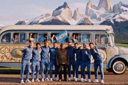 Além de bom futebol, seleção argentina faz cinema: 'engatamos a primeira' (Foto: Reprodução)