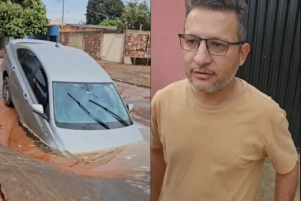 Imagem da vítima e do veículo