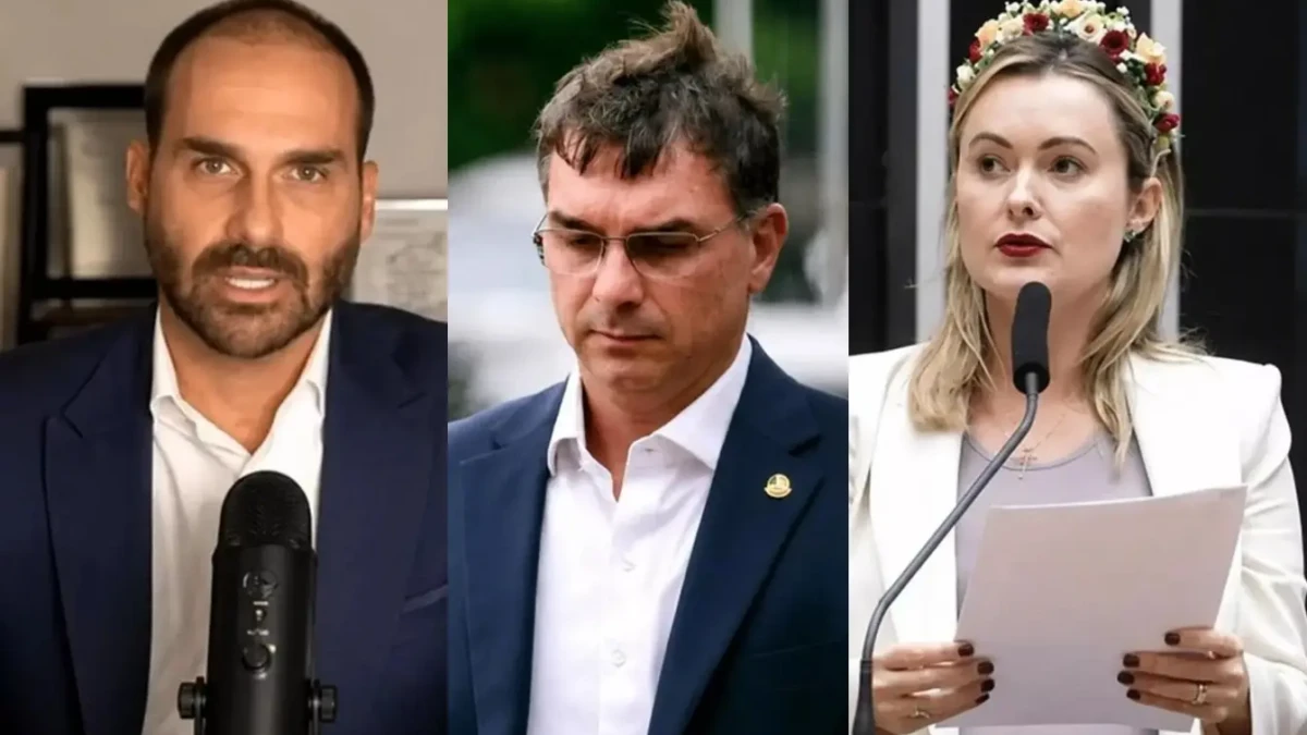 Eduardo defende deputada Júlia Zanatta como vice na chapa de Flávio Bolsonaro Zanatta levou bebê de 4 meses para motim bolsonarista na Câmara