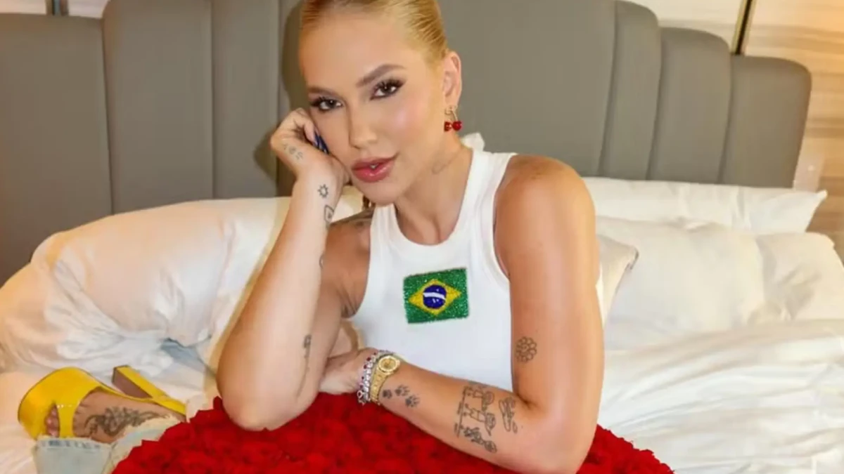 Virginia ganha buquê de rosas no Dia dos Namorados e Vini Jr. reage