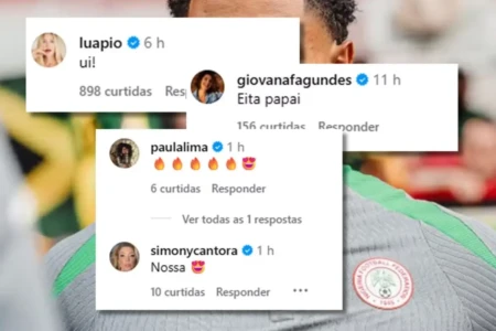 Famosas 'babam' nas redes sociais com beleza de goleiro da Nigéria (Foto: Mais Goiás)