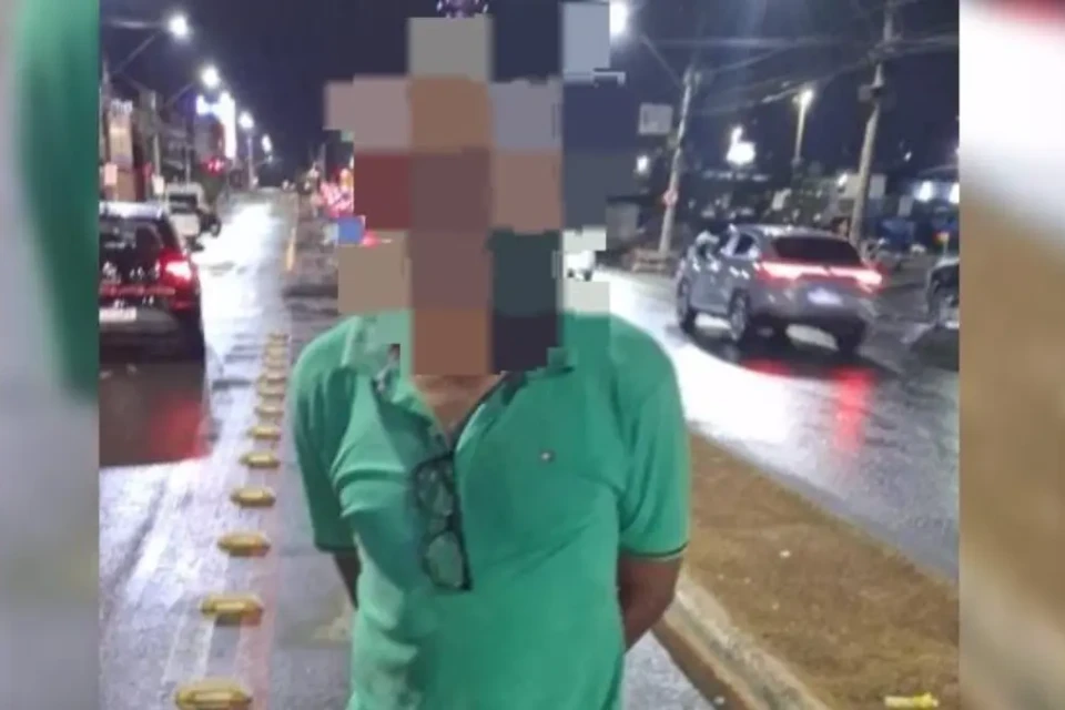 Suspeito foi detido pela PM - (Foto: reprodução/PM)