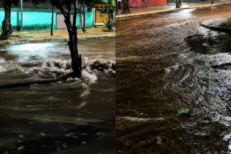 Imagem do volume de chuvas