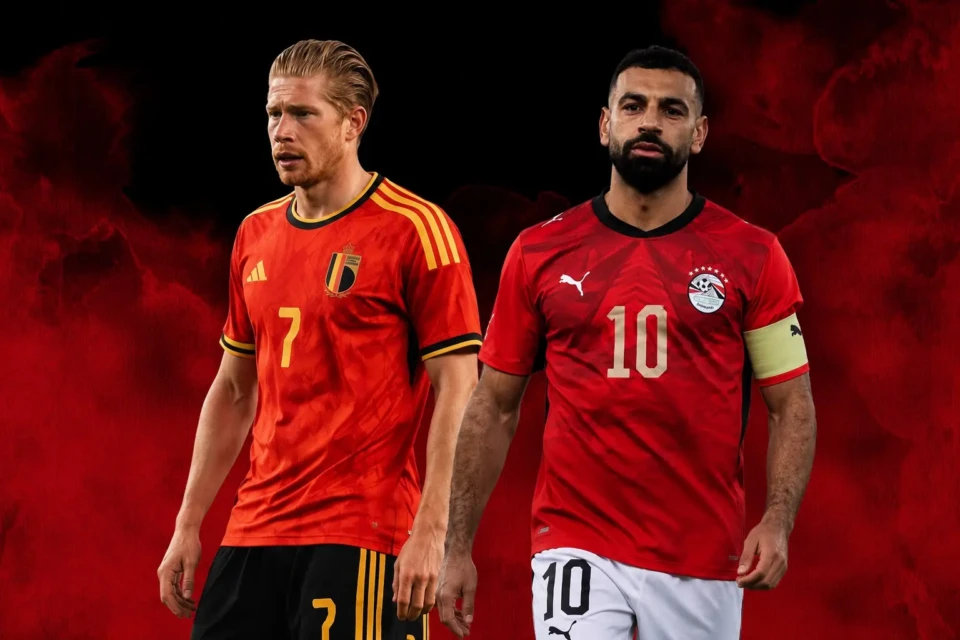 De Bruyne e Salah lideram duelo entre Bélgica e Egito no Grupo G
