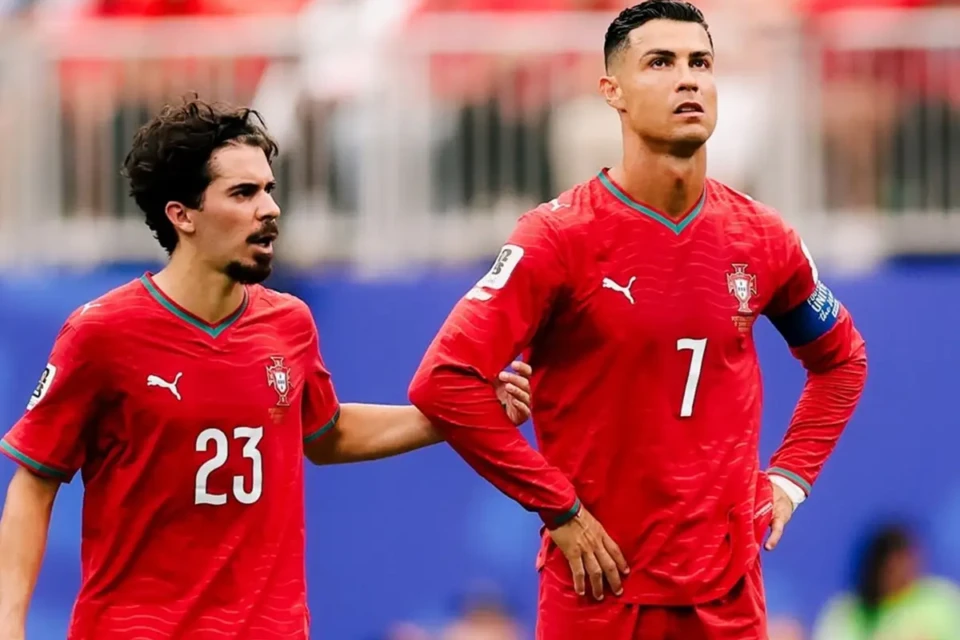Cristiano Ronaldo em jogo de Portugal na Copa