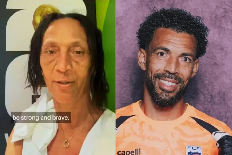 Mãe de Vozinha manda recado para seleção de Cabo Verde: 'sejam fortes' (Foto: Reprodução)