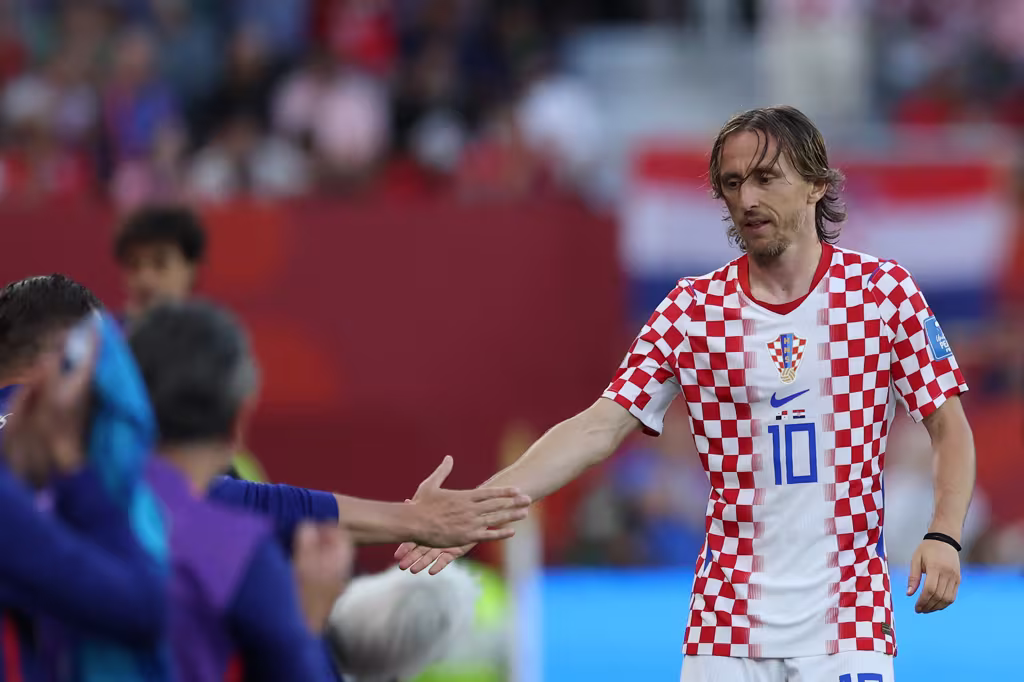 Luka Modric fez jogo 200 pela seleção e a Croácia venceu o Panamá (Foto: Reprodução Fifa)