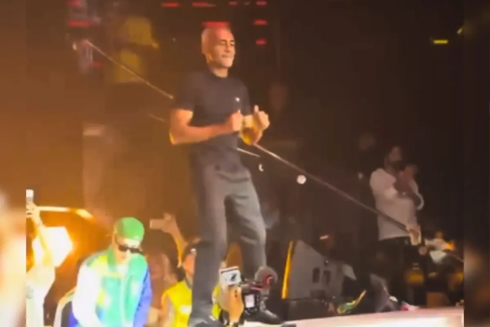 Romário é flagrado na balada em Miami após vitória da seleção; vídeo (Foto: Reprodução)