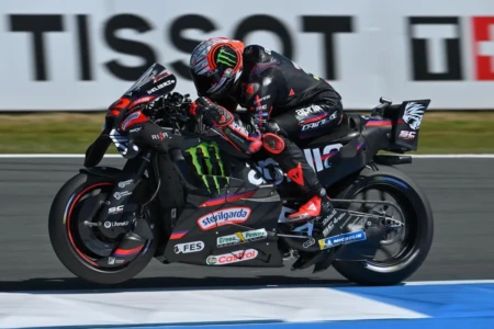 Marco Bezzecchi durante corrida da MotoGP