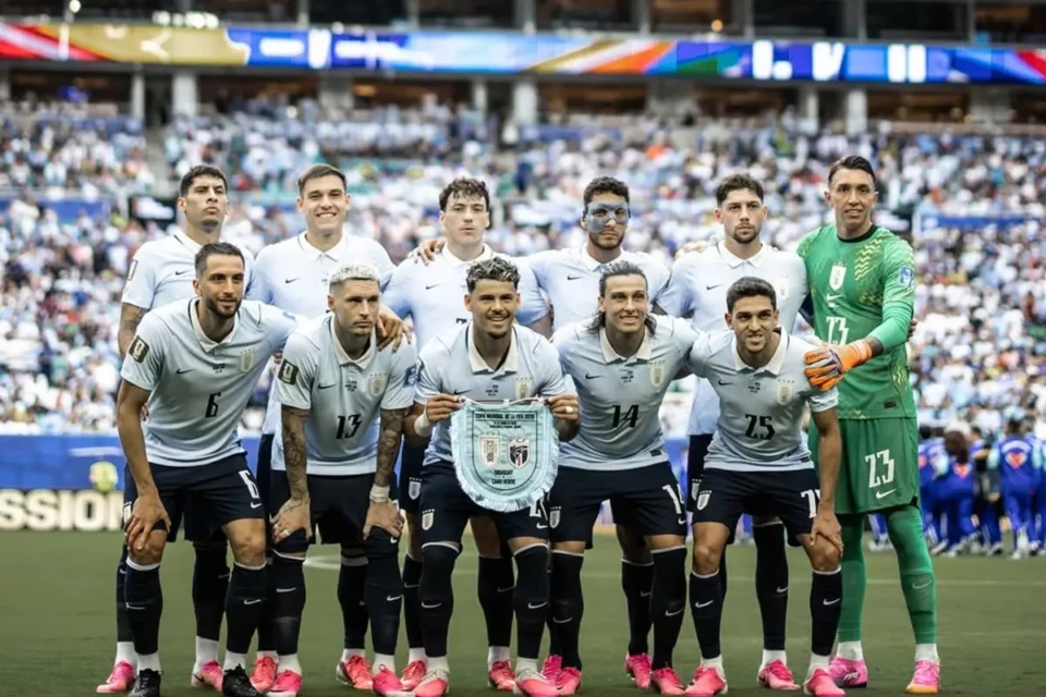 Seleção do Uruguai na disputa da Copa do Mundo