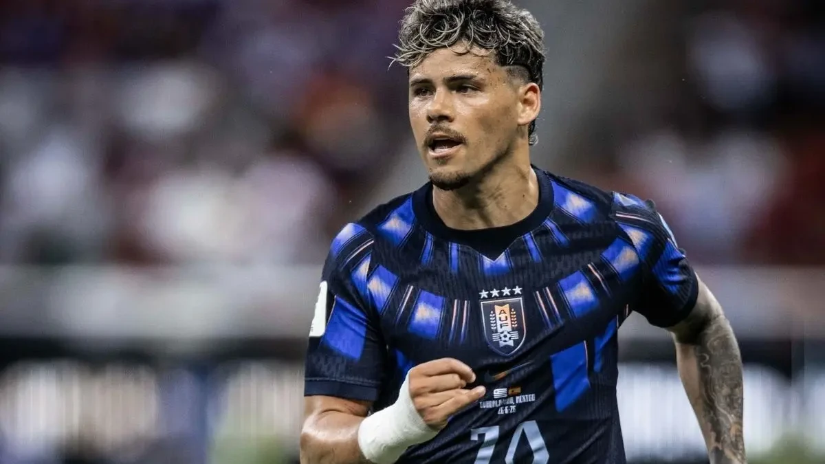 Maxi Araújo, da seleção do Uruguai (Foto: Federação Uruguaia de Futebol)