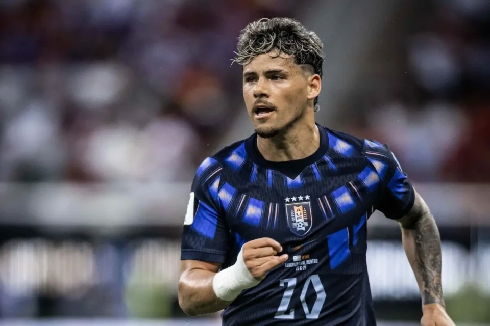 Maxi Araújo, da seleção do Uruguai (Foto: Federação Uruguaia de Futebol)
