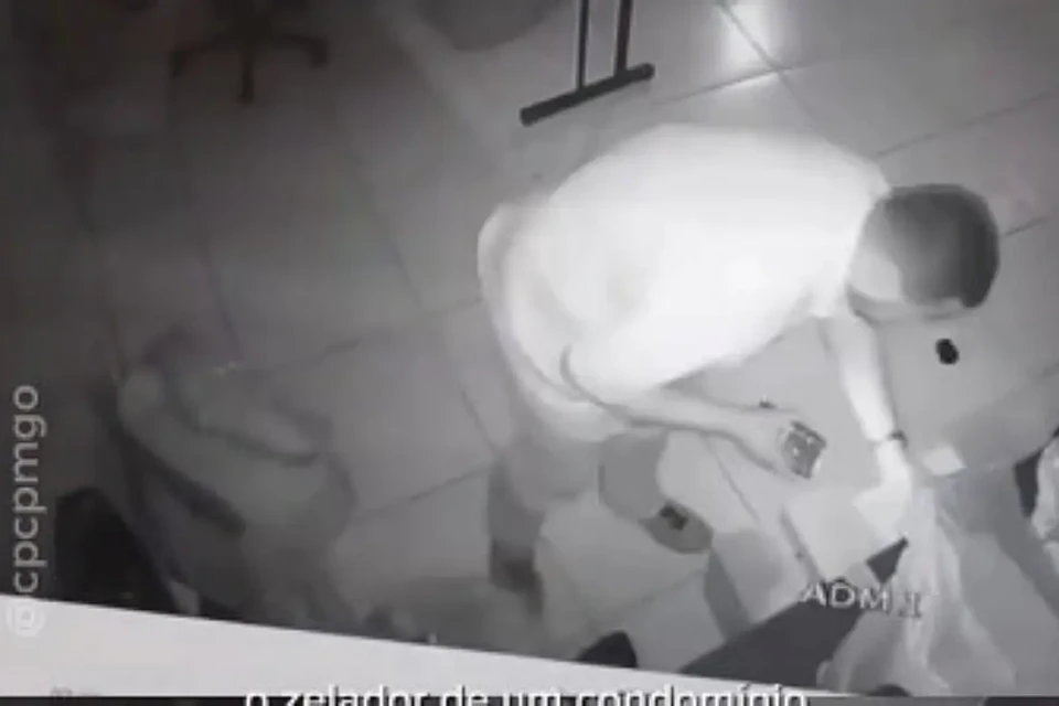 Imagem das câmeras de segurança