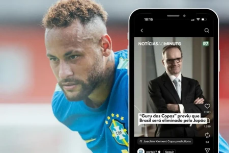 Neymar debocha de alemão que previu eliminação do Brasil (Foto: Mais Goiás)
