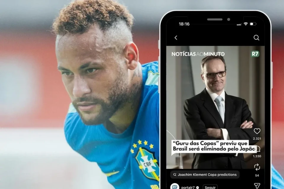 Neymar debocha de alemão que previu eliminação do Brasil (Foto: Mais Goiás)