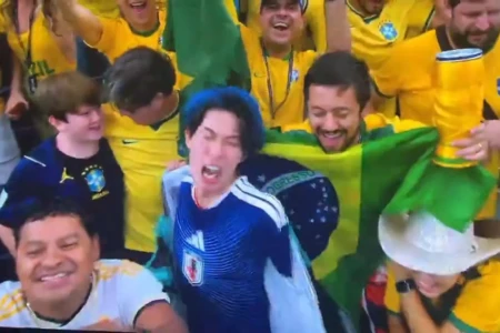 Torcedor japonês tem ataque de raiva após vitória do Brasil; veja