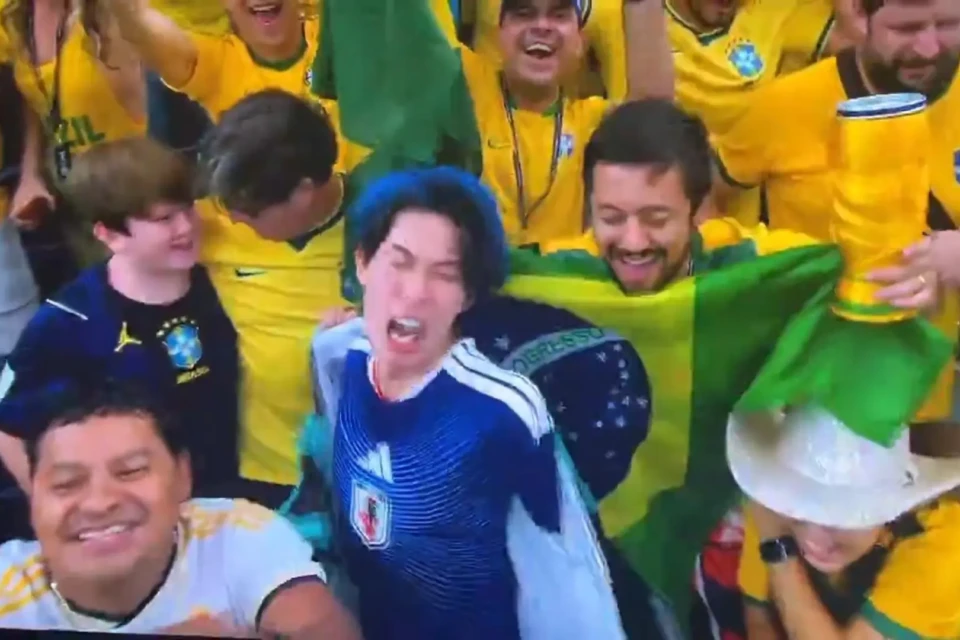Torcedor japonês tem ataque de raiva após vitória do Brasil; veja