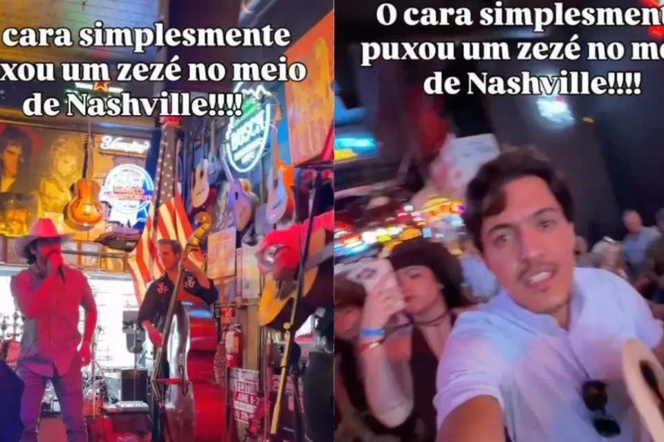 Goiano cantando Zezé Di Camargo e Luciano - (Foto: reprodução/redes sociais)