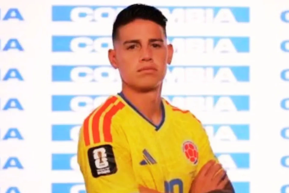 Vírus ataca Colômbia antes de partida contra Suíça na Copa (Foto: Instagram)