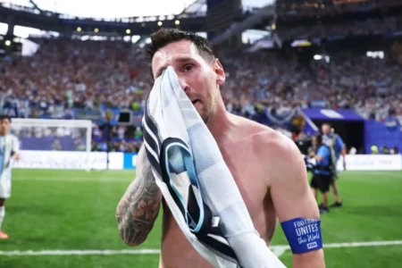 Messi se emociona após classificação da Argentina (Foto; Fifa)
