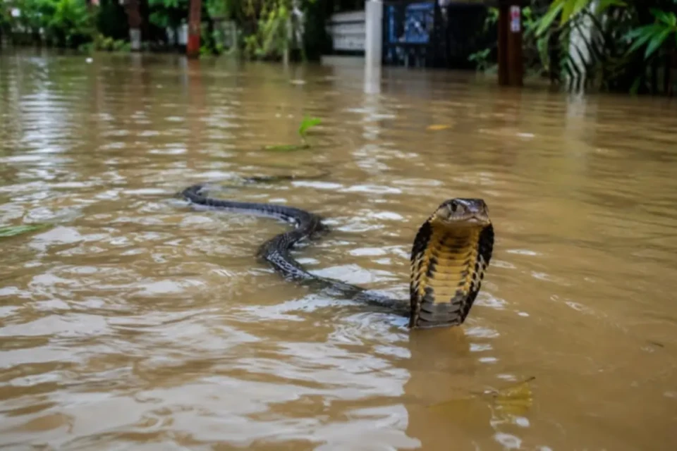 Mais de 900 cobras venenosas fogem de criadouro e invadem ruas de cidade na China após inundação; vídeo répteis passeando por Hangzhou