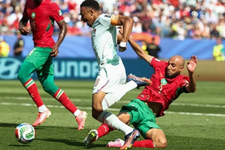Agora: França perde pênalti contra Marrocos (Foto: Reprodução)