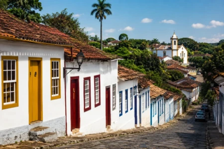 Vista do Centro Histórico de Pirenópolis, município onde a Polícia Civil concluiu o inquérito que apura a agressão contra uma mulher em situação de rua. A cidade ficou mobilizada após a repercussão do caso. Foto: Banco de imagens.