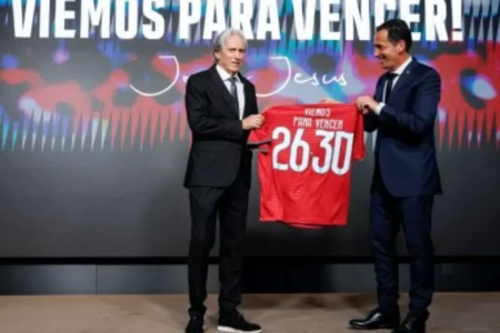 Jorge Jesus lembra conversa com Neymar em apresentação em Portugal: 'você terminou' (Foto: Federação Portuguesa de Futebol)