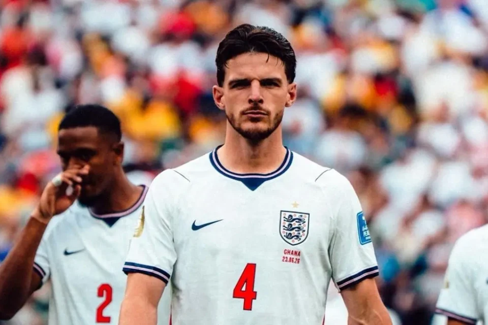 Com infecção, Declan Rice é dúvida na Inglaterra antes de jogo contra Noruega (Foto: Instagram)