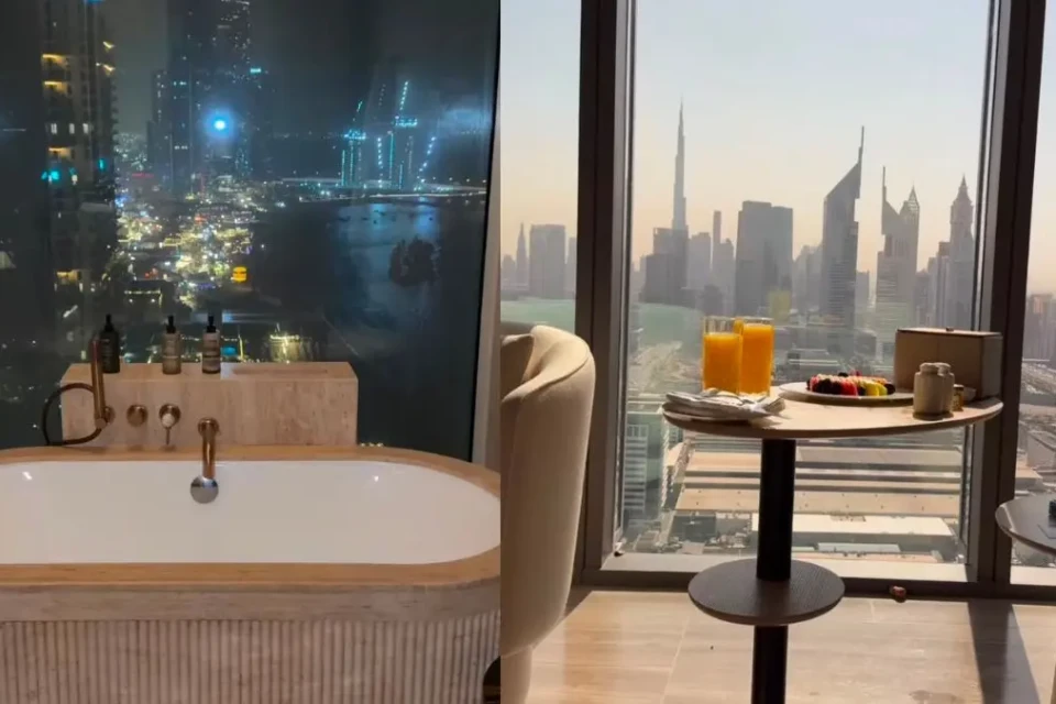 Kauana Bilhar mostrava a rotina em hotéis de luxo em Dubai