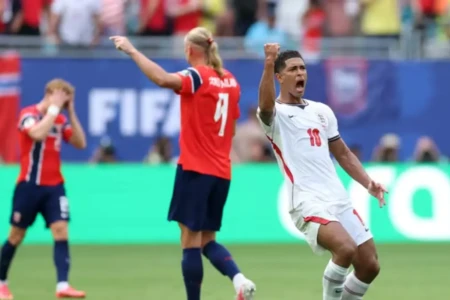 Noruega, que teve 66% de posse de bola contra Brasil, tem 24% contra Inglaterra (Foto: Fifa)
