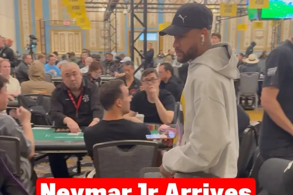 Neymar vai a torneio de poker em Las Vegas após jogar golfe e passear em parques (Foto: Reprodução)