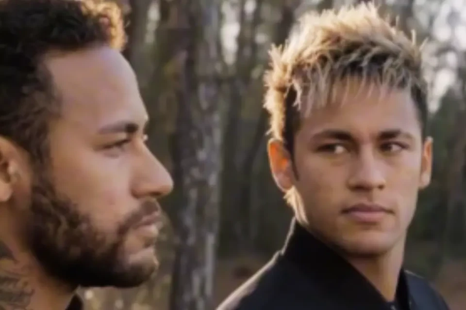 Vídeo mostra 'encontro' de versões do passado, presente e futuro de Neymar (Foto: Reprodução)