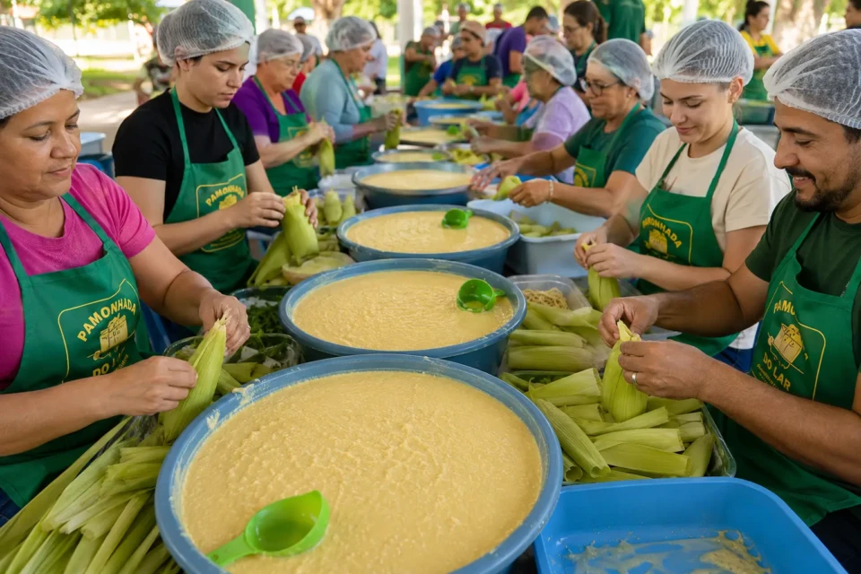 Maior pamonhada do mundo acontece todo ano em Goiás; veja onde Festa realizada na cidade capital estadual da pamonha Jesúpolis