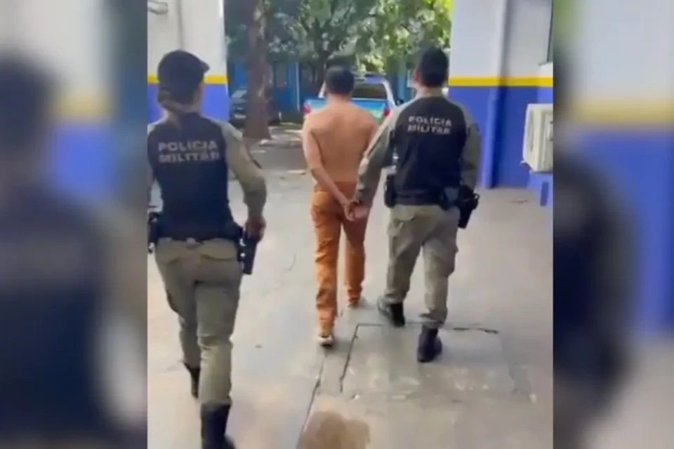 Homem é preso após atropelar ex-companheira em Goiânia; vítima já tinha medida protetiva (Foto: Reprodução/TV Anhanguera)