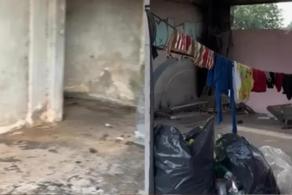 Mocó era usado como moradia por mulher - (Foto: reprodução/Prefeitura de Goiânia)