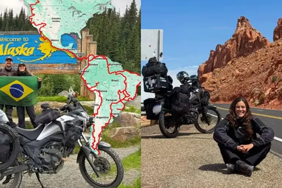Bióloga goiana sai de Rio Verde e chega ao Alasca de moto; vídeo Barbielly Cabral iniciou a viagem em 2024